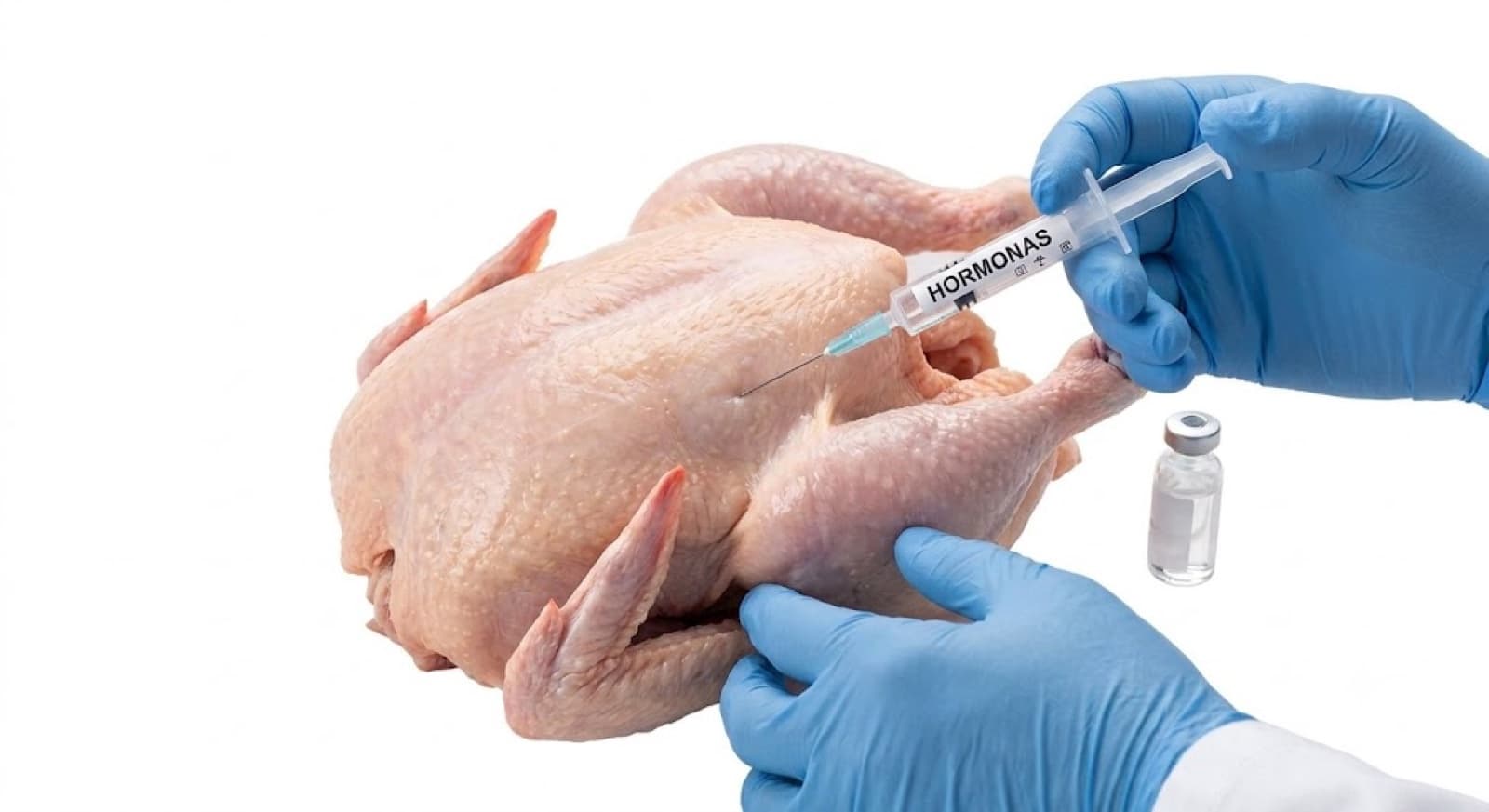 ¿Los pollos están llenos de hormonas?